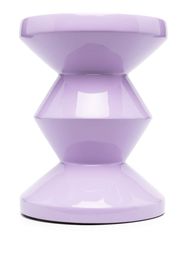 POLSPOTTEN Zig Zag lacquered stool - Violett