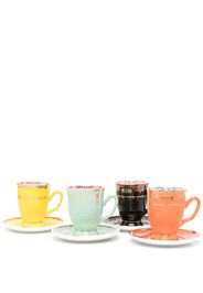 POLSPOTTEN Grandpa porcelain teacups (set of four) - Grün