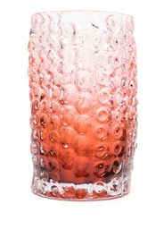 POLSPOTTEN Vase aus Reliefglas (16x30cm) - Rosa