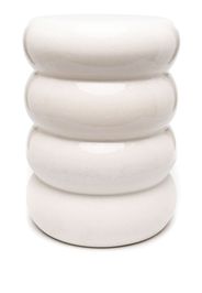 POLSPOTTEN Chubby ceramic stool (44cm x 34cm) - Weiß