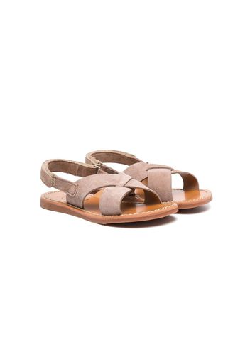 Pom D'api crossover strap detail sandals - Nude