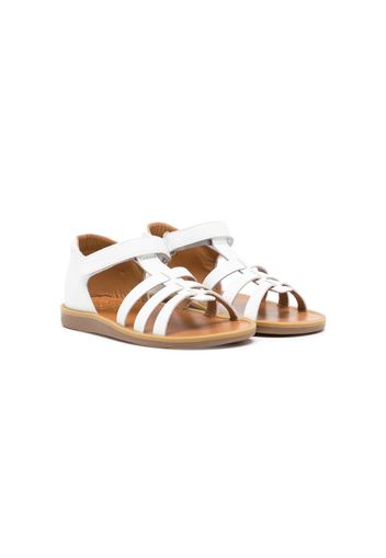 Pom D'api Poppy touch-strap sandals - Weiß
