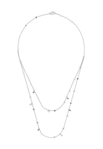 PONTE VECCHIO 18kt white gold diamond layered necklace - Silber