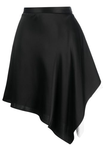 Ports 1961 asymmetric satin miniskirt - Schwarz