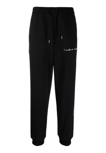 Ports V Jogginghose mit Slogan-Print - Schwarz