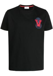 Ports V T-Shirt mit Logo-Stickerei - Schwarz