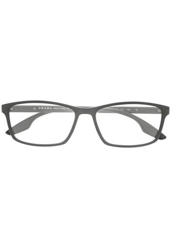 Prada Eyewear Eckige Brille - Grau