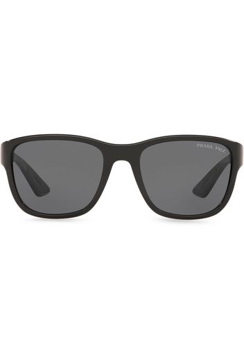 Prada Eyewear Polarisierte 'Linea Rossa' Sonnenbrille - Schwarz