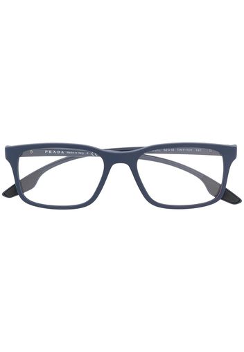 Prada Eyewear Eckige 'PS01LV' Brille - Blau