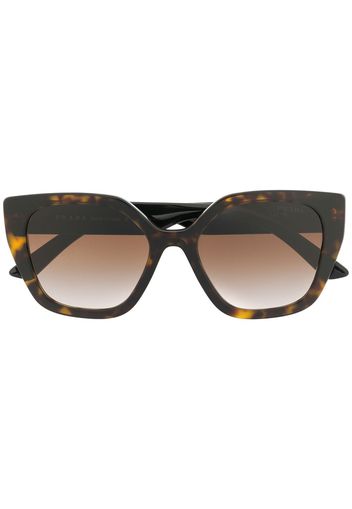 Prada Eyewear Sonnenbrille mit eckigem Gestell - Braun