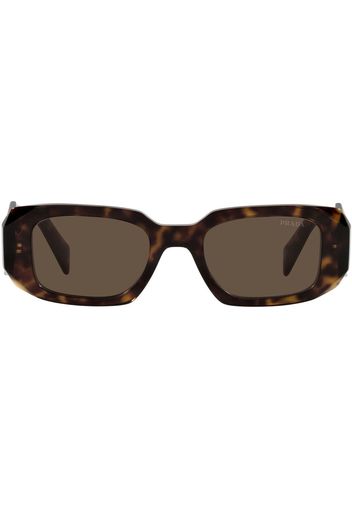 Prada Eyewear Sonnenbrille mit geometrischem Gestell - Braun