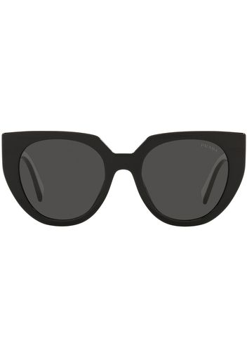 Prada Eyewear Cat-Eye-Sonnenbrille mit Logo - Schwarz