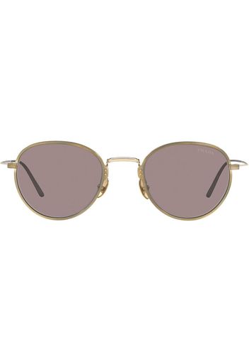 Prada Eyewear Runde Sonnenbrille ohne Rahmen - Gold