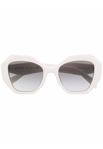 Prada Eyewear Sonnenbrille mit geometrischem Gestell - Weiß