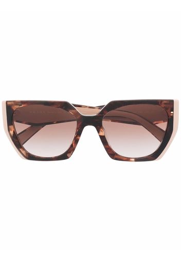 Prada Eyewear Sonnenbrille mit Oversized-Gestell - Nude