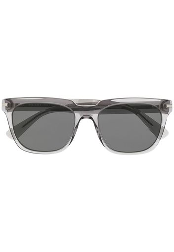 Prada Eyewear Sonnenbrille mit breitem Gestell - Grau