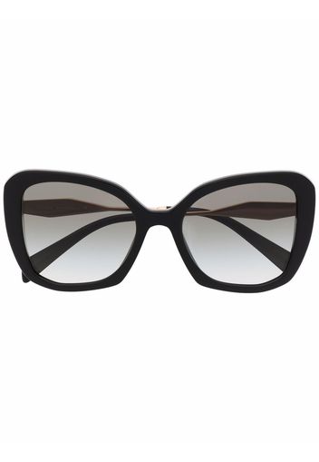 Prada Eyewear Oversized-Sonnenbrille mit Cat-Eye-Gestell - Schwarz