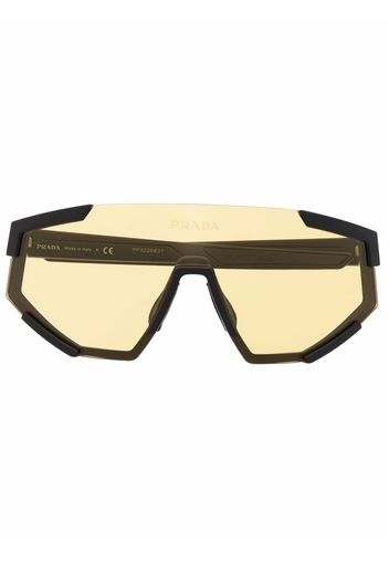 Prada Eyewear tinted visor sunglasses - Schwarz