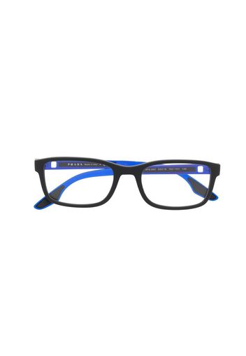 Prada Eyewear Brille mit eckigem Gestell - Blau