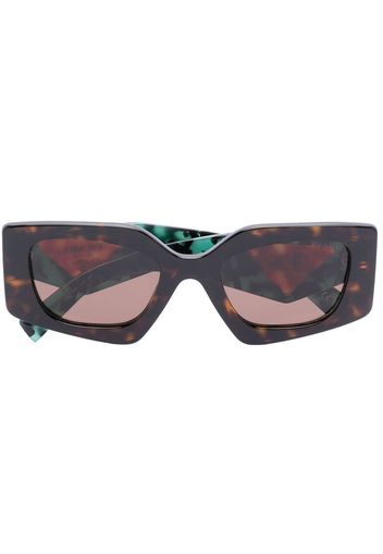 Prada Eyewear Temple tortoiseshell-effect sunglasses - Braun