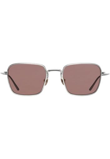 Prada Eyewear Sonnenbrille mit eckigem Gestell - Silber