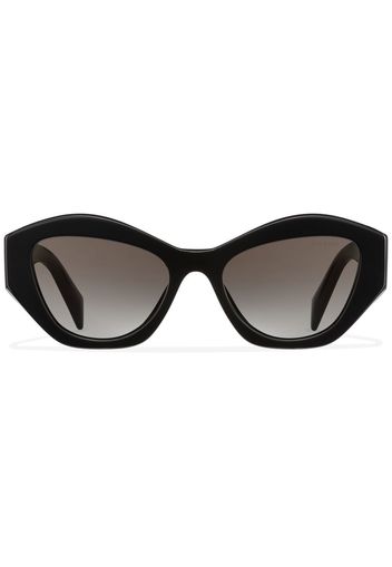 Prada Eyewear Symbole Cat-Eye-Sonnenbrille - Schwarz