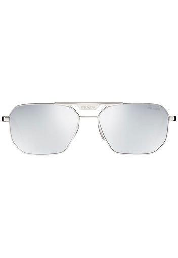 Prada Eyewear Symbole Pilotenbrille - Silber