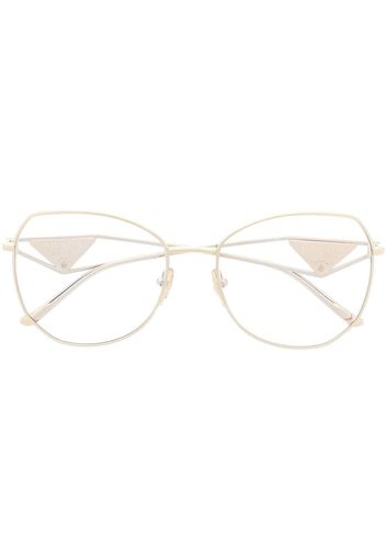 Prada Eyewear Oversized-Sonnenbrille - ZVN08N Pale Gold