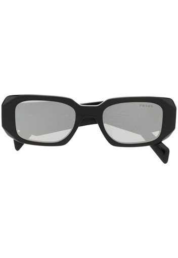 Prada Eyewear rectangular-frame logo sunglasses - Schwarz