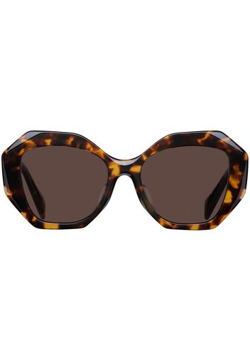 Prada Eyewear oversized-frame sunglasses - Braun