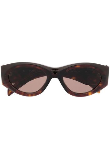 Prada Eyewear oval-frame sunglasses - Braun