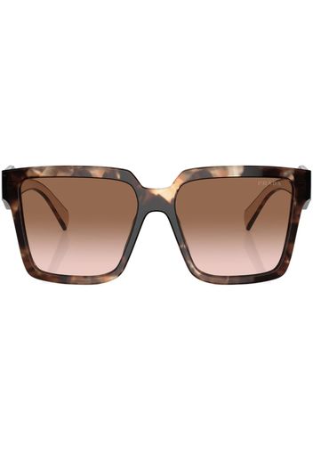 Prada Eyewear oversize-frame sunglasses - Braun