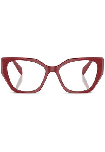 Prada Eyewear oversize-frame glasses - Rot