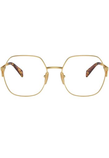 Prada Eyewear Brille mit Oversized-Gestell - Gold