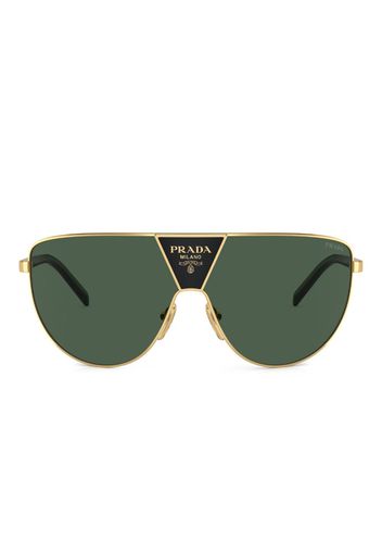 Prada Eyewear Sonnenbrille mit Oversized-Gestell - Gold