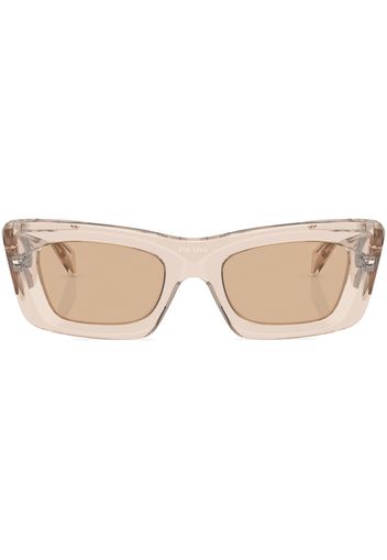 Prada Eyewear Sonnenbrille mit eckigem Gestell - Nude