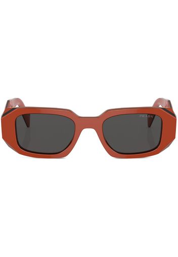 Prada Eyewear Sonnenbrille mit eckigem Gestell - Rot