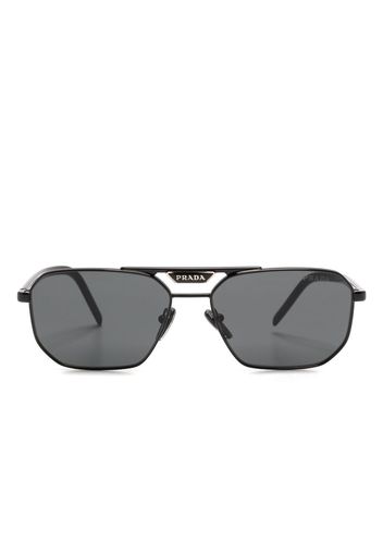 Prada Eyewear Eckige Symbole Sonnenbrille - Schwarz