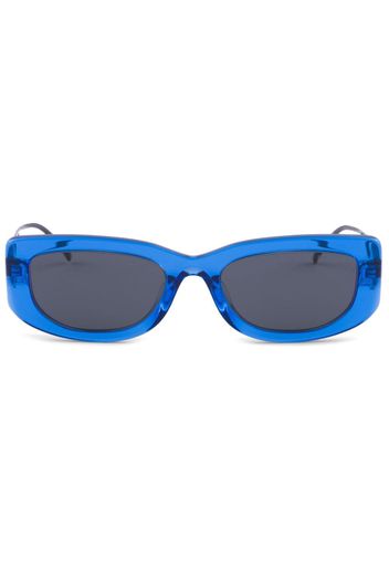 Prada Eyewear Symbole transparent frame sunglasses - Blau