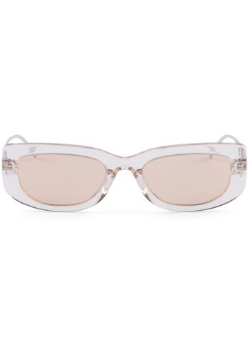 Prada Eyewear Symbole transparent frame sunglasses - Nude