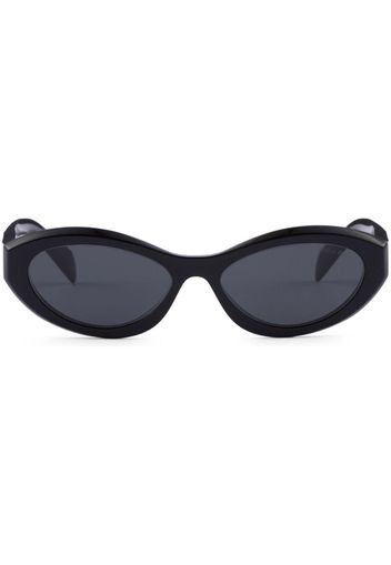 Prada Eyewear Symbole oval-frame sunglasses - Schwarz
