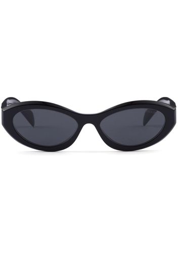 Prada Eyewear Symbole oval-frame sunglasses - Schwarz