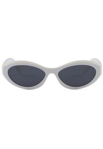 Prada Eyewear Symbole oval-frame sunglasses - Weiß