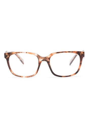 Prada Eyewear tortoiseshell-effect square-frame glasses - Braun