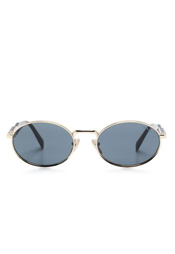 Prada Eyewear Sonnenbrille mit rundem Gestell - Gold