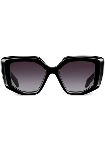 Prada Eyewear Symbole oversize-frame sunglasses - Schwarz