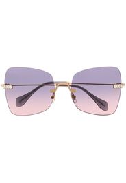 Prada Eyewear Oversized-Sonnenbrille mit Farbverlauf - Violett