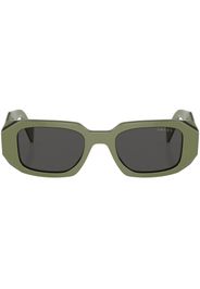 Prada Eyewear Sonnenbrille mit eckigem Gestell - Grün