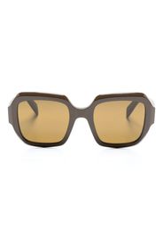 Prada Eyewear geometric oversized-frame sunglasses - Braun