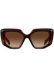 Prada Eyewear Symbole oversize-frame sunglasses - Braun
